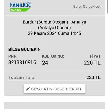 Otobüs Saatleri Ve Hizmet Kalitesi Sorunu