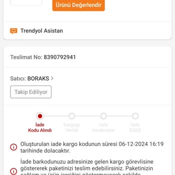 Trendyol'dan Aldığım Ocak İçin Çözüm Yerine Sorun