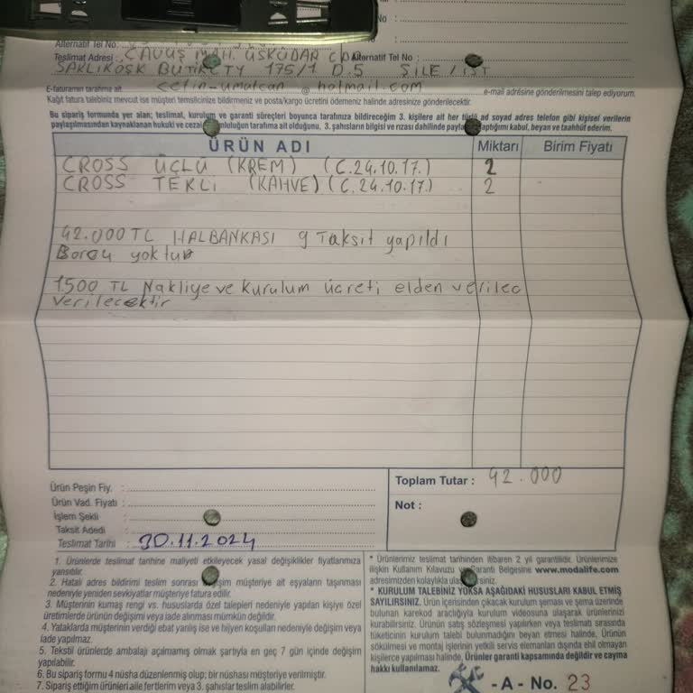 Teslimat Gecikmesi Ve Hizmet Eksiklikleri