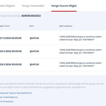 Kayıp Lastik Ve İletişimsizlik Sorunu: Aras Kargo'nun Müşteri Mağduriyeti