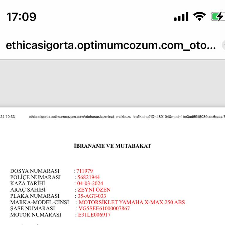 Ethica Sigorta İle İletişim Sorunu Ve Ödeme Gecikmesi