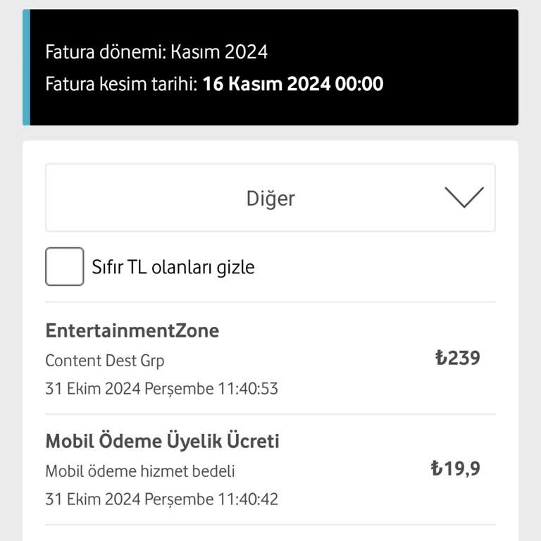 Yanlış Faturalandırılan Oyun Ücretleri Hakkında Vodafone'a Şikayet