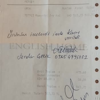 Nevresim Takımı İadesinde Mağduriyet