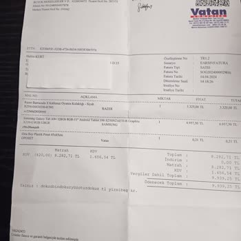 Razer Yetkili Servisinin Yetersiz Onarım Hizmeti Ve Yüksek Ücret Talebi