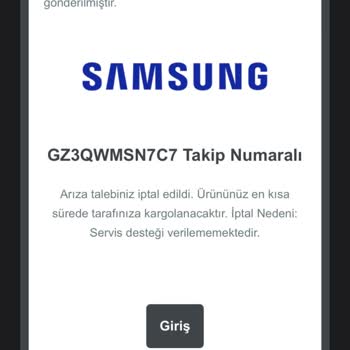Samsung Hafıza Kartı Arızası Ve Yetersiz Servis Desteği