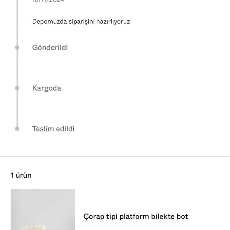 Bershka'dan Sipariş Edilen Botun Kargo Belirsizliği Ve İletişim Sorunu