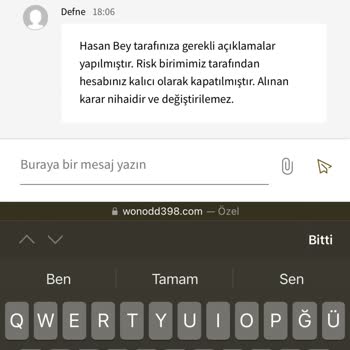 Hesap Kapatma Ve Ödeme Sorunu