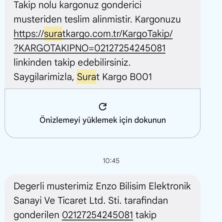 Sürat Kargo'nun Adana Reşatbey Şubesindeki Sorumsuzluk Ve İletişim Eksikliği
