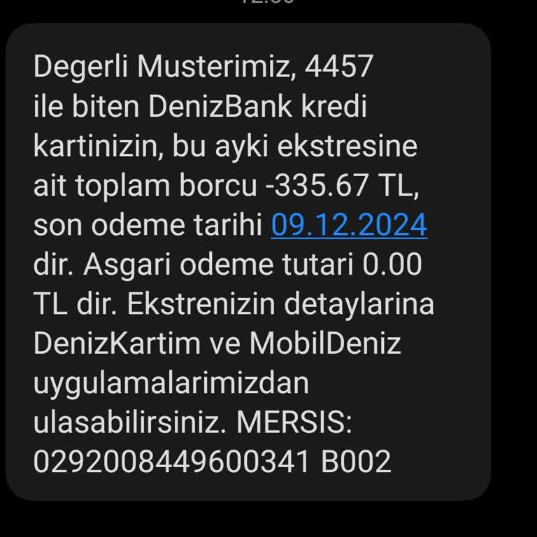 Denizbank'ta Kart Borçlandırma Sorunu