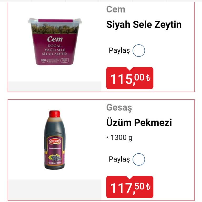 BİM Gesaş Dut Pekmezi Satışı Yok