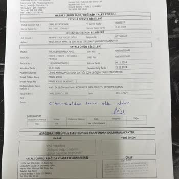 Kırık TV Paneli Ve İade Sürecinde Yaşanan Sorunlar