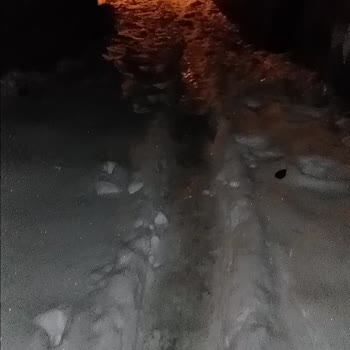 Erzincan'da Kar Altında Kalan Mahalleye Belediye İlgisizliği