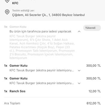 Yemeksepeti'nde Eksik Sipariş Ve Yetersiz İade
