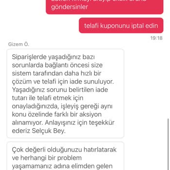 Yemeksepeti'nde Eksik Sipariş Ve Yetersiz İade