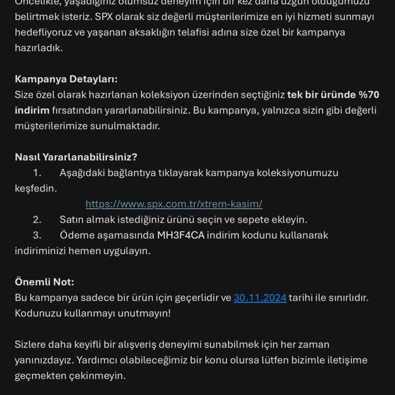 Yanlış Ürün Gönderimi Ve Yanıltıcı İndirim Sözü