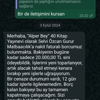 Ödemelerini Yapmayan Yayıncılık Firması Mağduriyeti