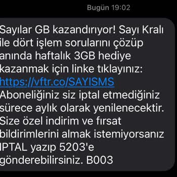 Vodafone'un Habersiz Abonelik Ücreti Şoku