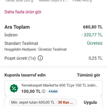 Yemeksepeti Market İndirim Yanıltmacası Ve Destek Sorunu