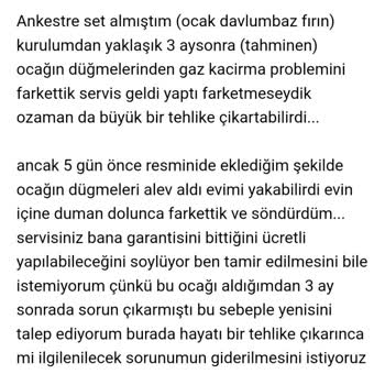 Arçelik Ankastre Ocak Güvenlik Sorunları