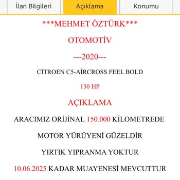 Galeride Yanıltıcı Araç Bilgisi Ve İade Sorunu