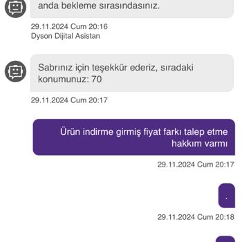 Dyson Ürün İadesi Ve Müşteri Hizmetleri Sorunu