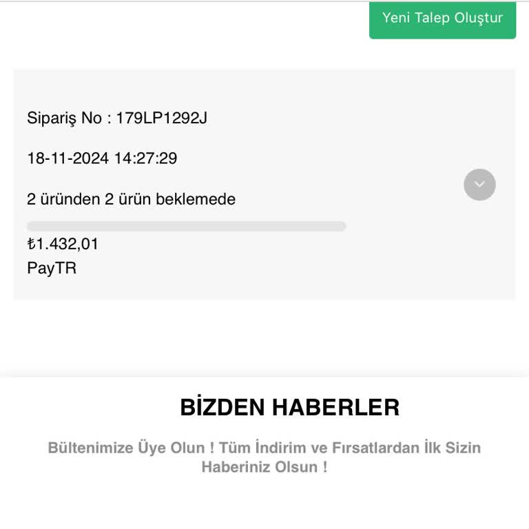 İnternet Siparişimde İade Süreci Sorunu