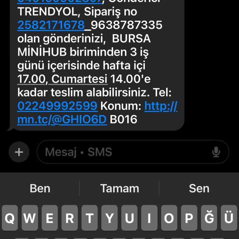 Teslimat Sorunu Ve Yanlış Bilgilendirme