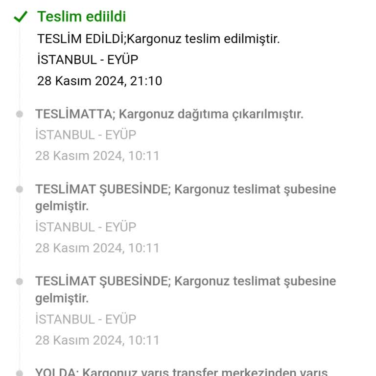 Teslim Edilmeyen Kargo Ve Yanıltıcı Bilgilendirme