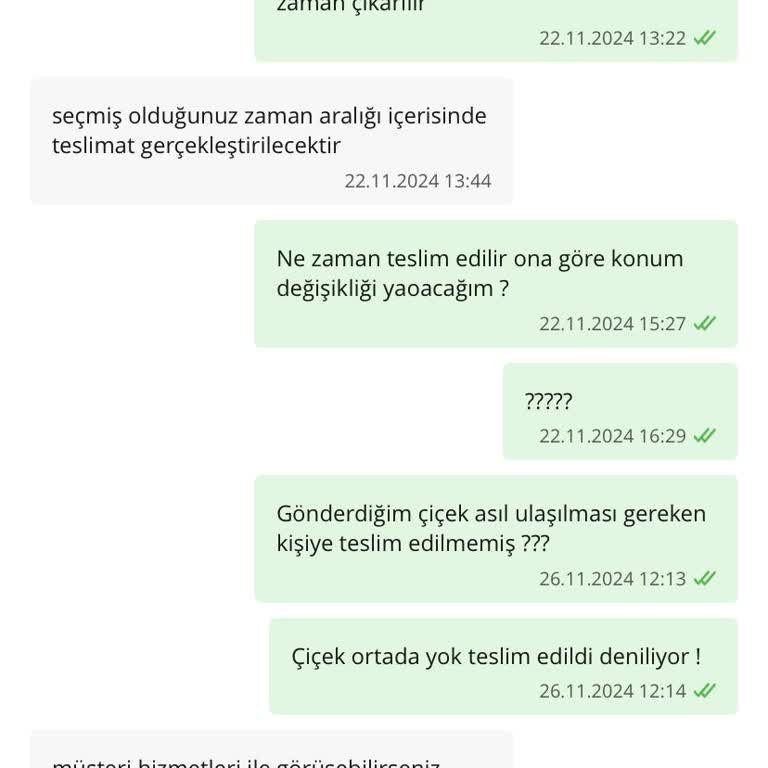 Teslim Edilmeyen Ürün Ve İletişimsizlik Sorunu
