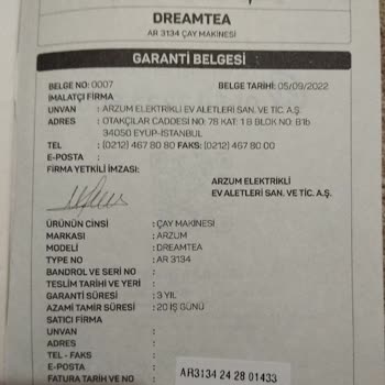 Yeni Aldığım Çay Makinesi Kırıldı