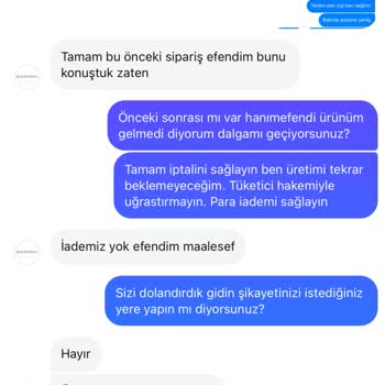 Sipariş Verilen Ürün Bir Aydır Teslim Edilmedi Ve Yanıltıcı Bilgilendirme