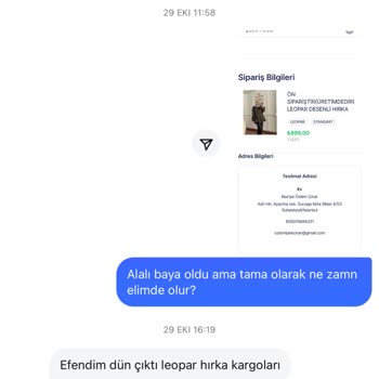 Sipariş Verilen Ürün Bir Aydır Teslim Edilmedi Ve Yanıltıcı Bilgilendirme