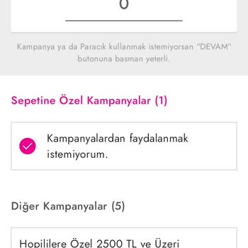 Hopi Kampanyalarını Seçememe Sorunu