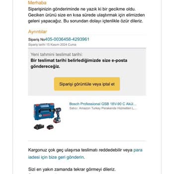 Amazon Teslimat Sorunu Ve Maddi Mağduriyet