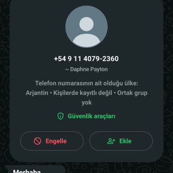 WhatsApp Üzerinden Gelen Şüpheli Mesaj Ve Güvenlik Endişesi
