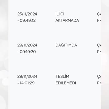 Kargo Teslimatında Yaşanan Sorun Ve Mağduriyet