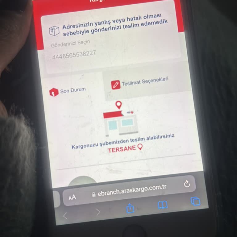 Adres Yanlışlığı Nedeniyle Teslim Edilmeyen Kargo