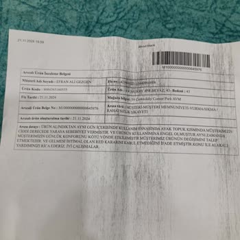 Filo Mağazasından Aldığımız Ayakkabılar Sağlık Sorunu Yarattı