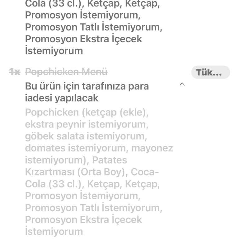Eksik Ve Açılmış Sipariş Mağduriyeti