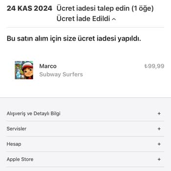 Yanlışlıkla Yapılan Satın Alımın İadesi Bekleniyor