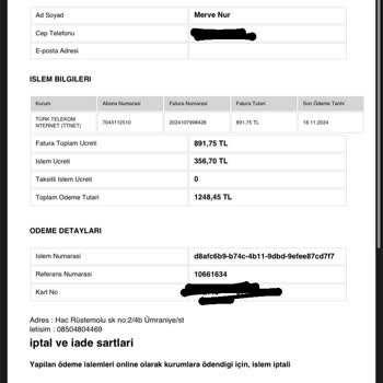 Telnetfaturaborcodeme.com Yanlış Site Üzerinden Yapılan Ödeme Sorunu