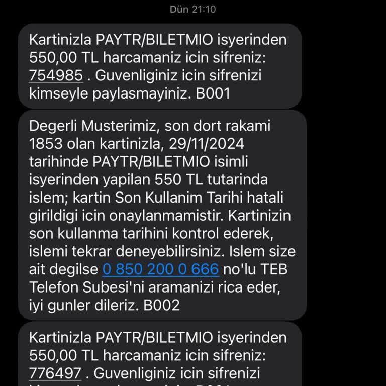 Biletmio'dan Alınan Eksik Bilet Ve İade Sorunu
