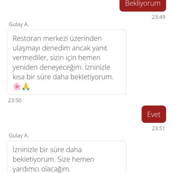 Saatlerce Beklenen Sipariş İptal Edildi