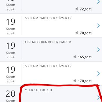 Haksız Kart Aidat Ücreti İadesi Talebi