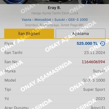 Sahibinden.com İlanımın Haksız Reddi