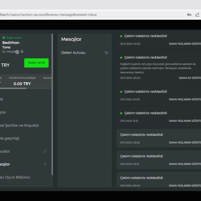 Sürekli Red Edilen Çekim Talepleri
