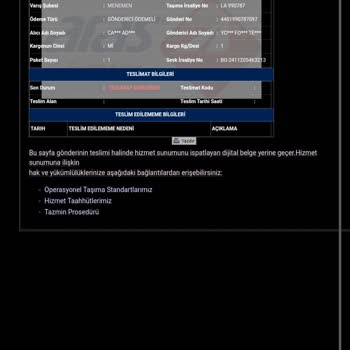Kargo Teslimatında Yaşanan Sorun Ve Gecikme