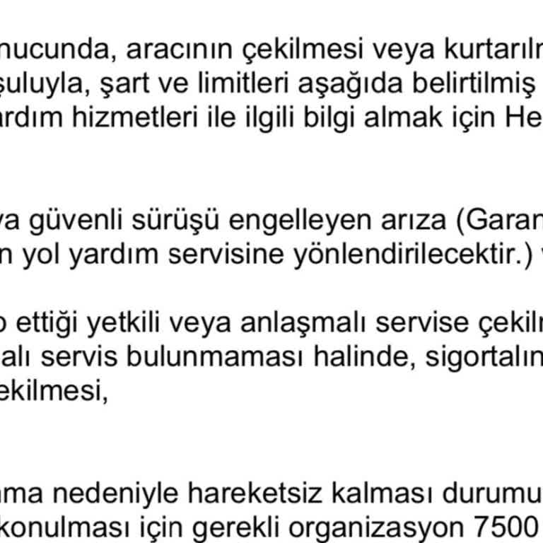 Yol Yardımında Beklenmedik Sorun Ve Yanıltıcı Bilgilendirme