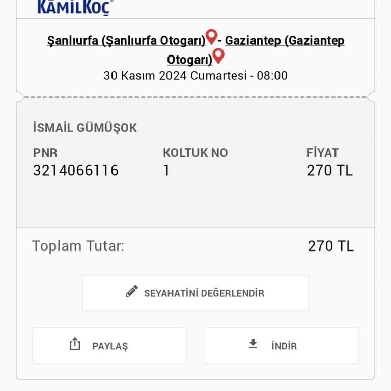 Kamil Koç'un Geç Gelen Otobüsü Ve İptal Sorunu
