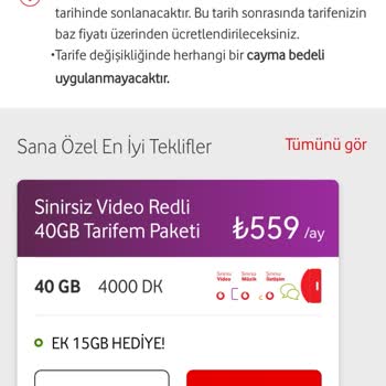 Vodafone'un Haksız Tarife Dayatması Ve Yetersiz Müşteri Hizmetleri